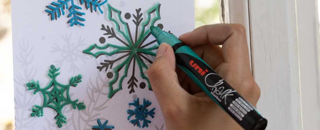 Décorer vos vitres pour Noël avec le coffret Chalk