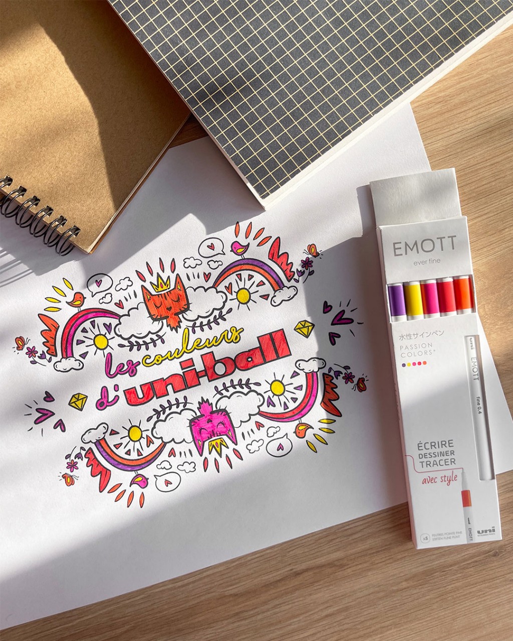 Offrez-vous une pause créative avec notre coloriage « les couleurs d’Uni-ball »