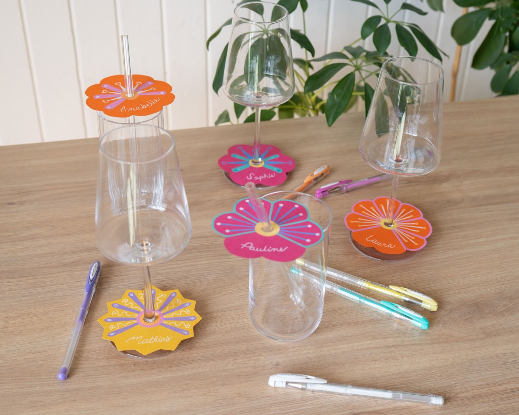 Créez vos marque-verres avec les rollers Signo pastel