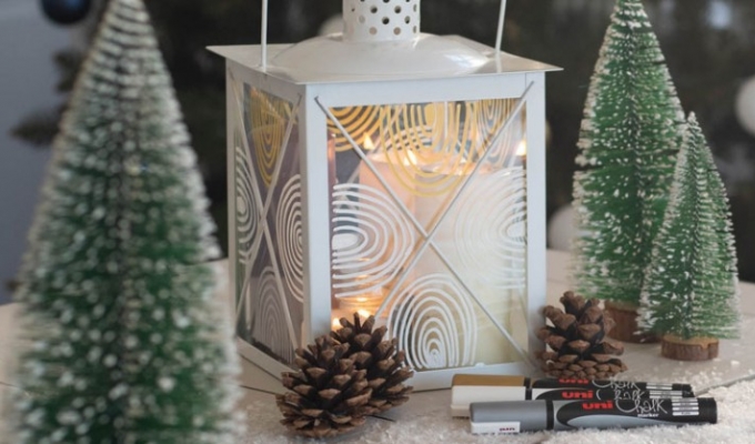 DIY de Noël : Décorer une lanterne avec les Chalk marker