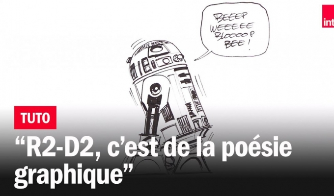 Quand Renaud Roche dessine R2-D2 au feutre Uni-Pin