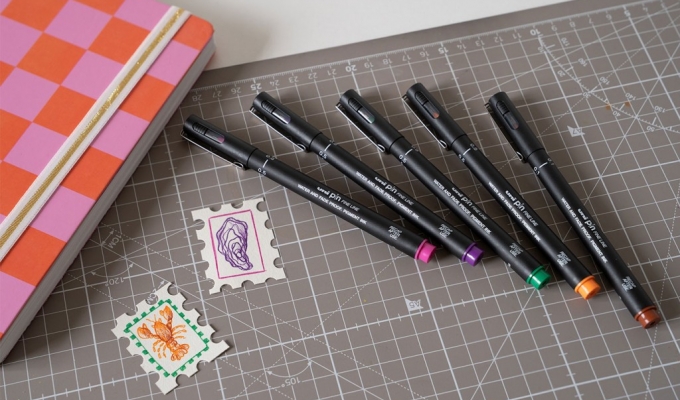 Créez vos propres timbres pour journaling avec les feutres PIN