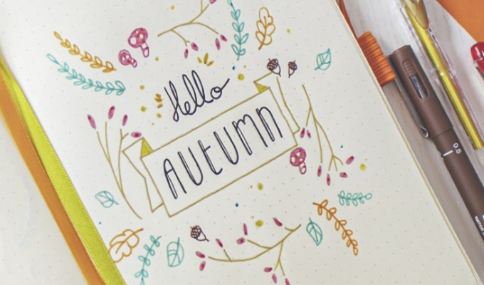 Bullet Journal : Astuces pour créer votre Monthly Cover spéciale Automne !