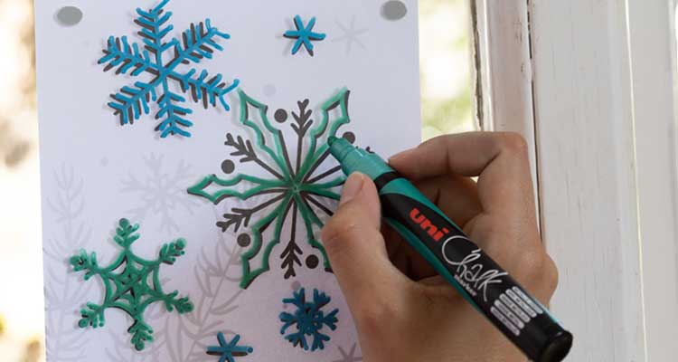 chalk markers decoration christmas