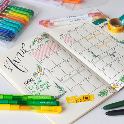Bullet Journal: create your calendar with Signo Colors
