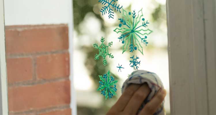 chalk markers decoration christmas