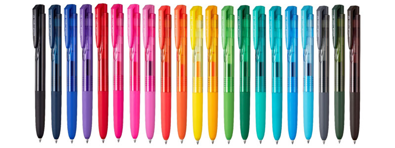 signo colors uniball rollerball