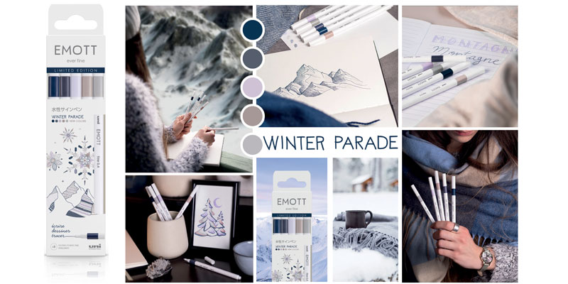 winter parade uni-ball limited edition emott fineliner