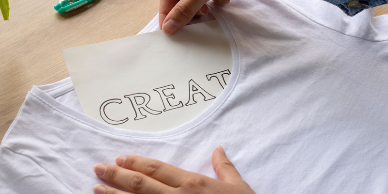 custom white t-shirt uniball signo super ink marker